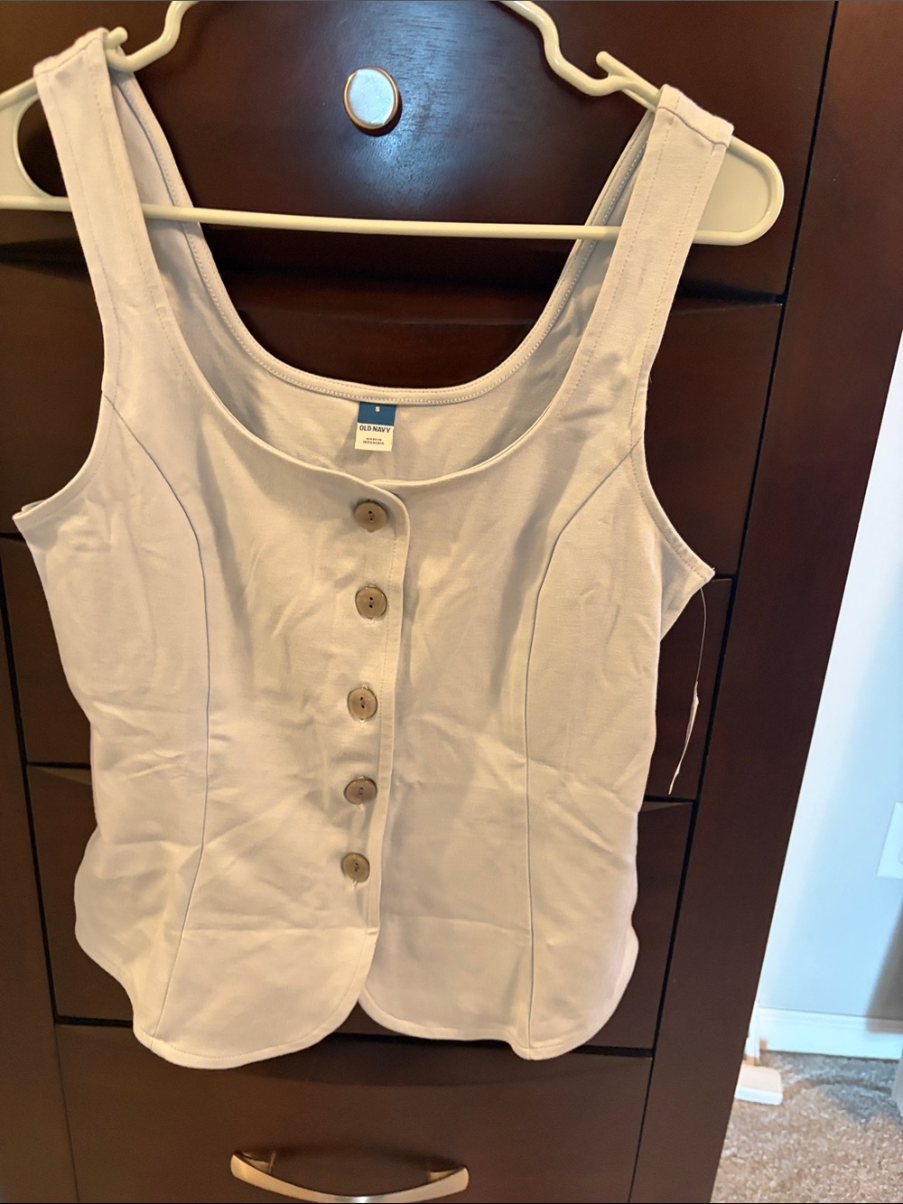 Old Navy light blue Button-Front Tank Top